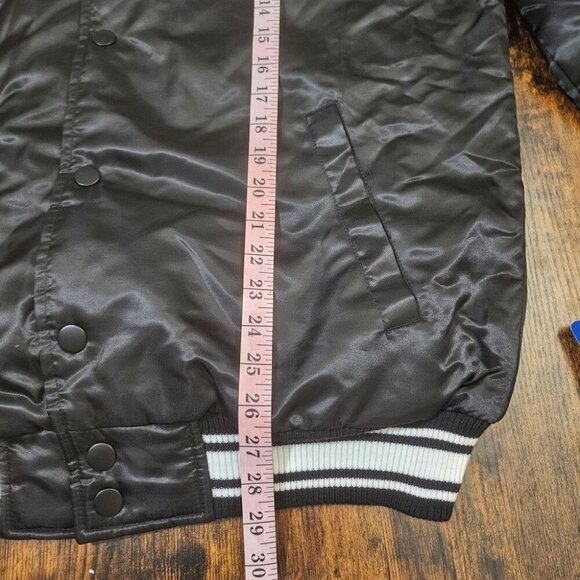 NEW Starter LA Dodgers Black Puffer Varsity Jacket Large - Picture 8 of 10